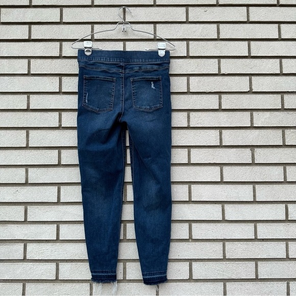 SPANX Distressed Skinny Jeans Medium Wash - Picture 10 of 13